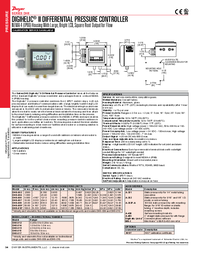 Thumbnail of document Data Sheet - DHII Digihelic Differential Pressure Controller